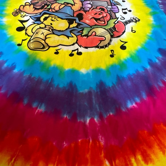 VIntage Grateful Dead Big River Jamboree Tie Dye T-Shirt Liquid Blue Size XXL - Picture 4 of 14